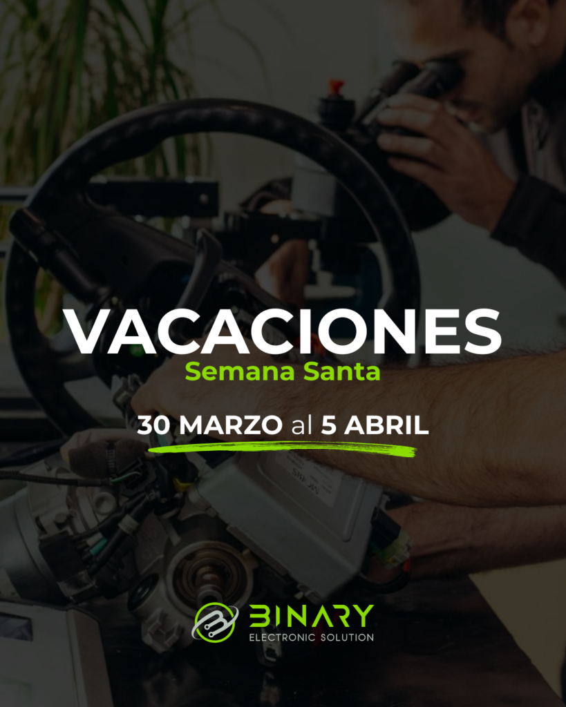 Binary Electronic - Vacaciones de Semana Santa 2026