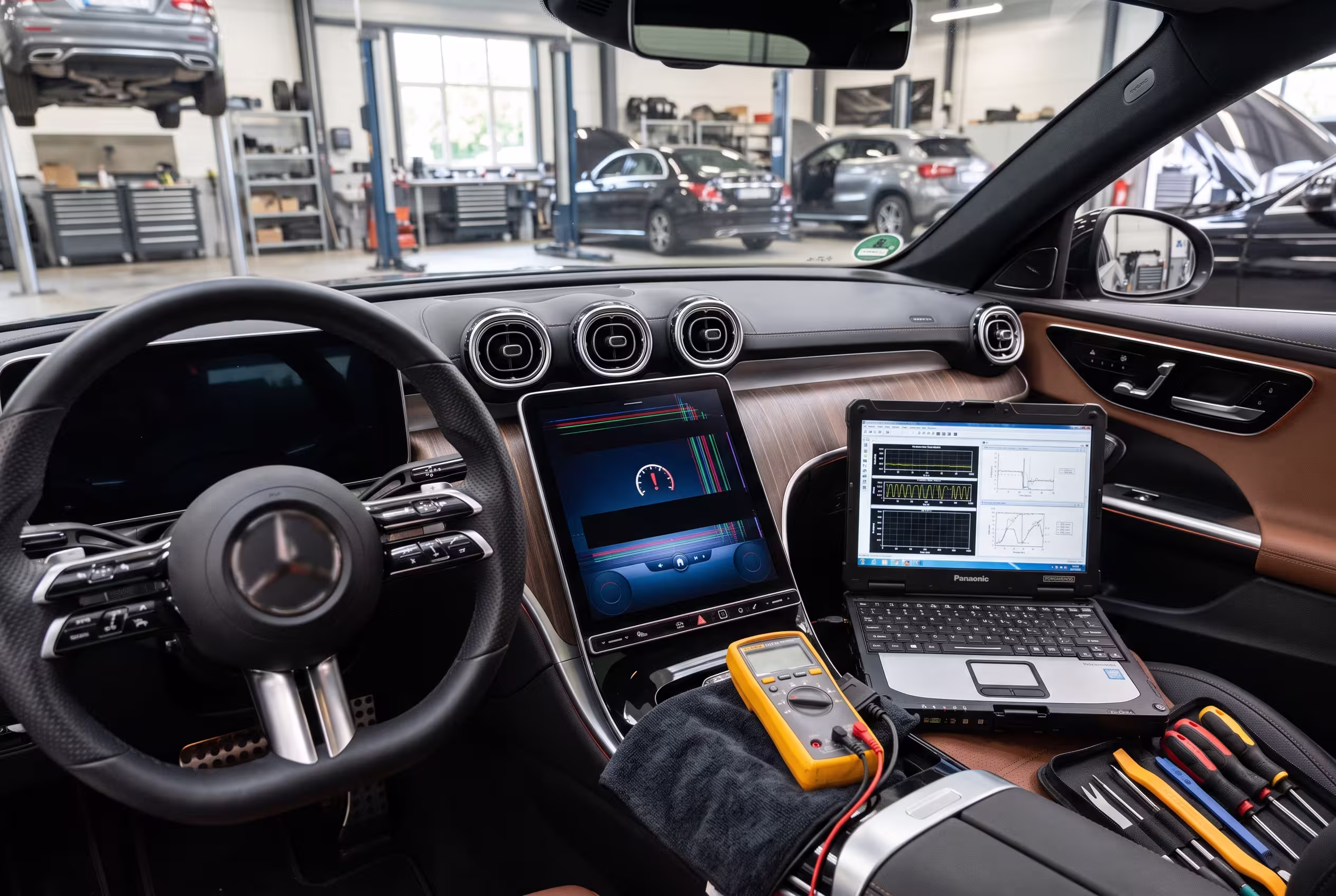 Fallo del display en Mercedes Clase A, B y C causas y reparación